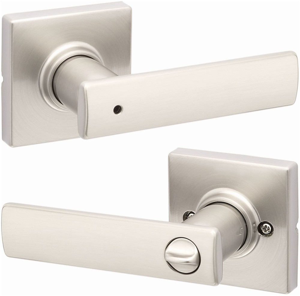 Kwikset 300BRNLSQT Breton Privacy Door Lever Set