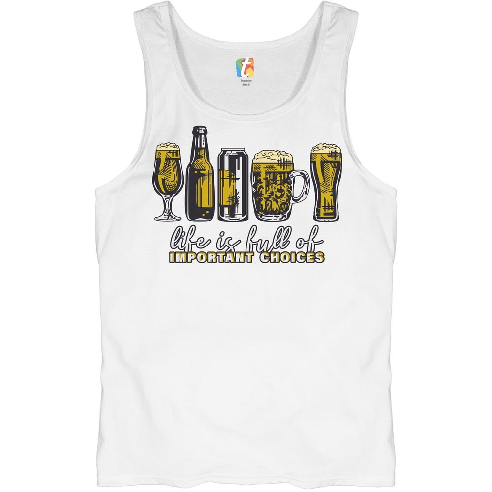 Funny IPA Beer Drinking Life Choices Men's Tank Top