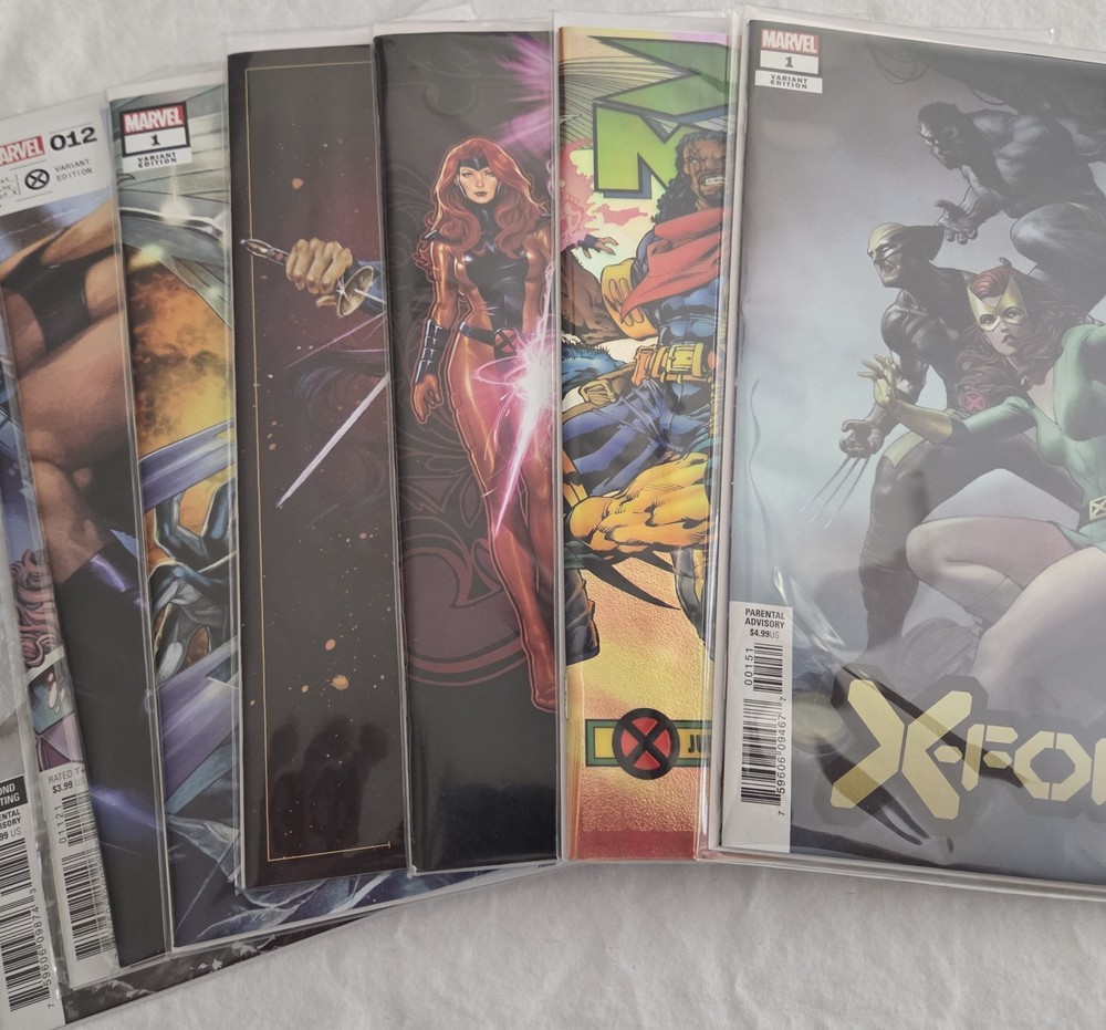X-Men Bundle 1:50 Variant, Mark Brooks, Jusko, Psylocke, Marvel 8 Book Lot