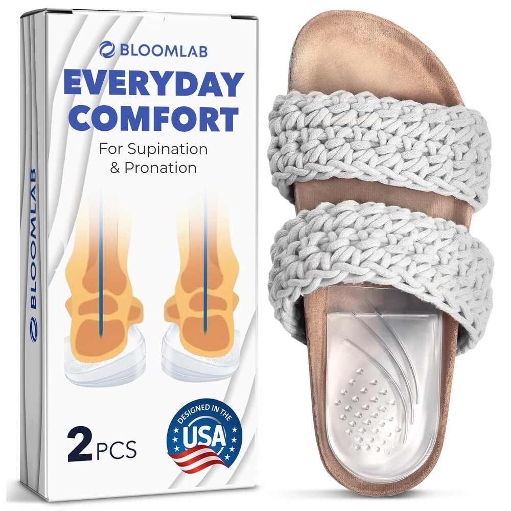 Heel Wedge Inserts for Supination & Pronation Correction, 3 Layers Gel Adjust...
