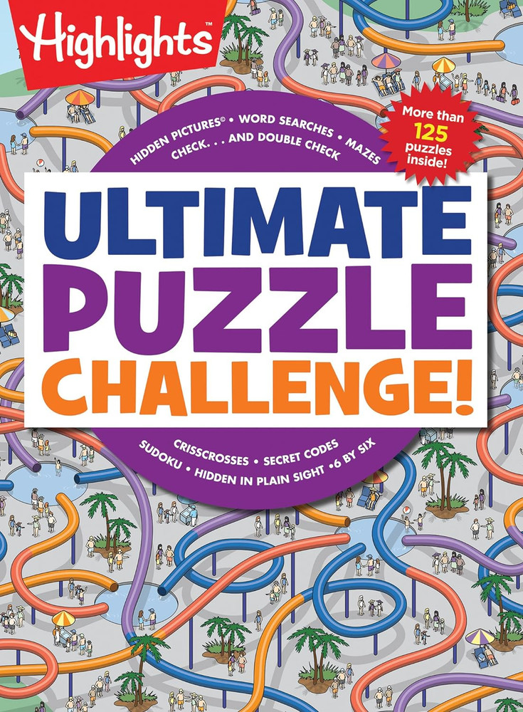 Ultimate Puzzle Challenge!: 125+ Brain Puzzles for Kids, Hidden Pictures, Mazes,