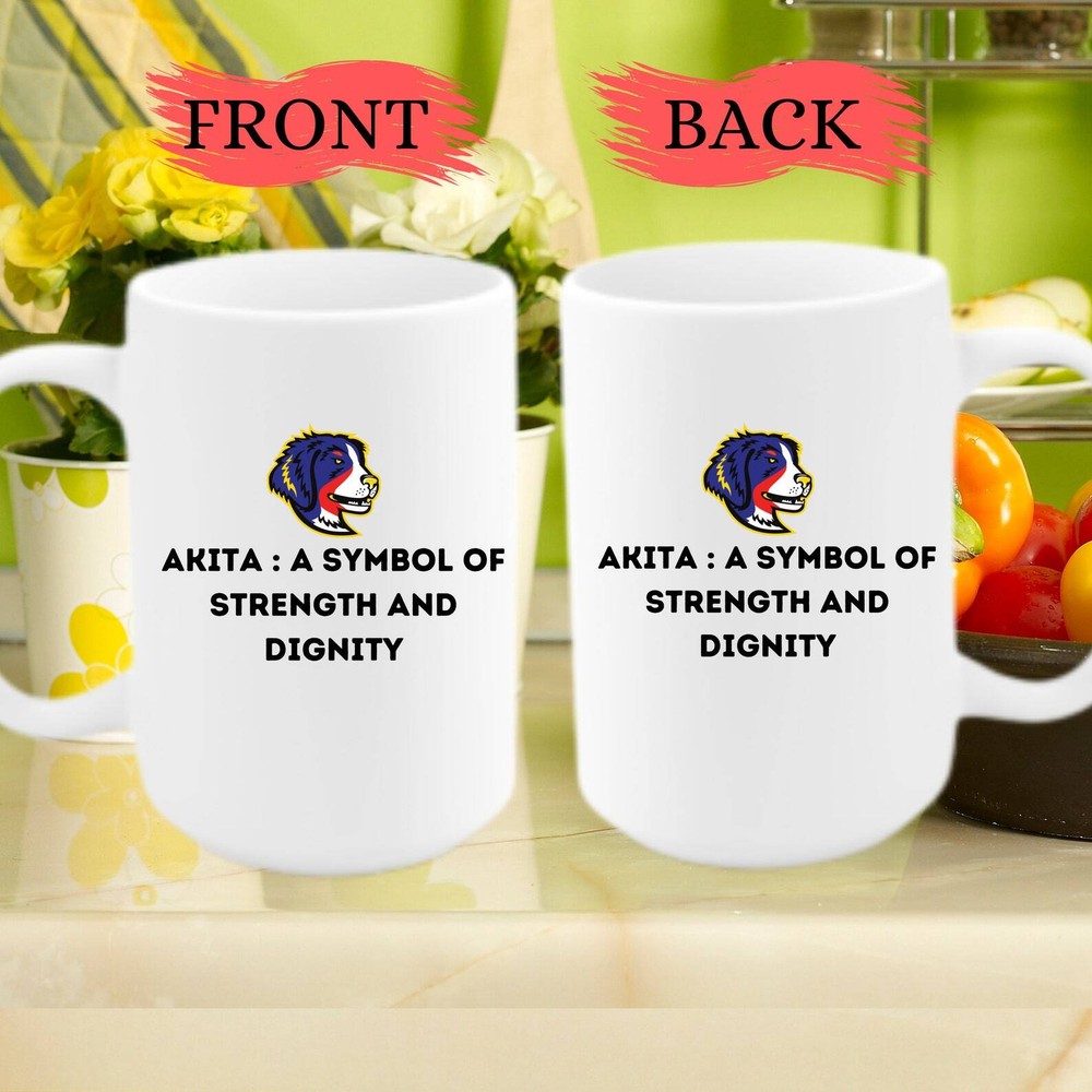 Akita Coffee Mug Gift for Dog Lovers and Akita Owners