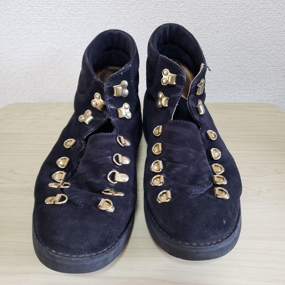 Danner Mountain Boots Black Fracap Vibram Sole Size 27-27.5cm Italy