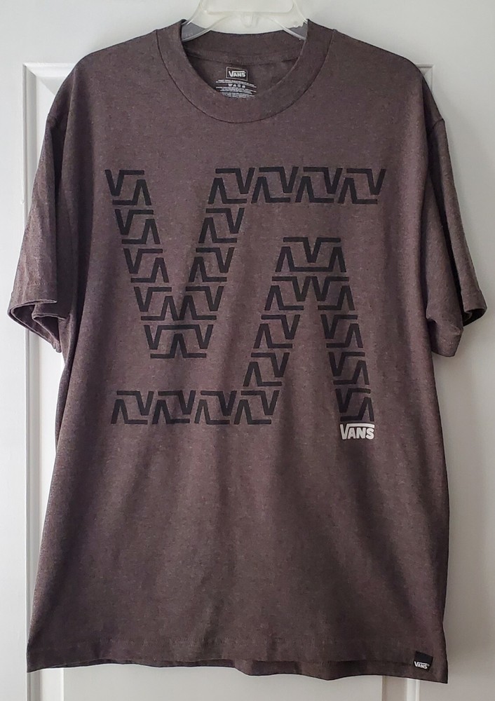 Vans Mens Graphic Print Logo Classic Fit T-Shirt Skate Wear - Size L - EUC