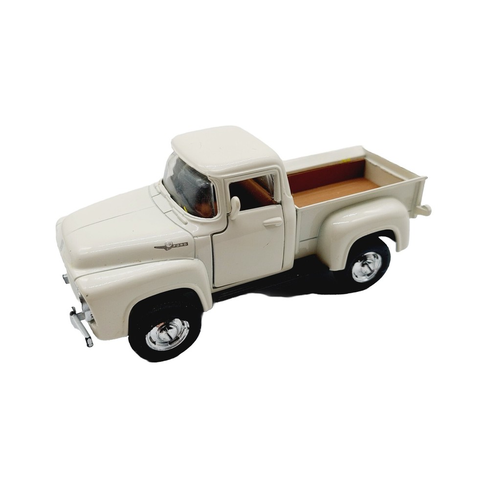 New Ray 1956 Ford F-100 Pickup Truck White Eggshell For Parts Or Repair READ