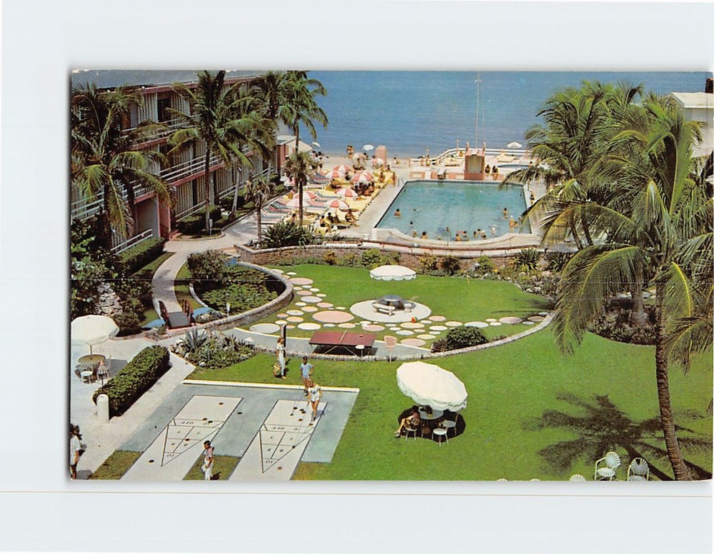 Postcard New Chateau Resort Motel Miami beach Florida USA