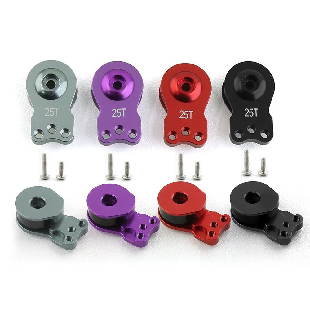 25T Alloy Aluminum Servo Saver Upgrade Parts Steering Arm for 1/10 RC Cars Truck