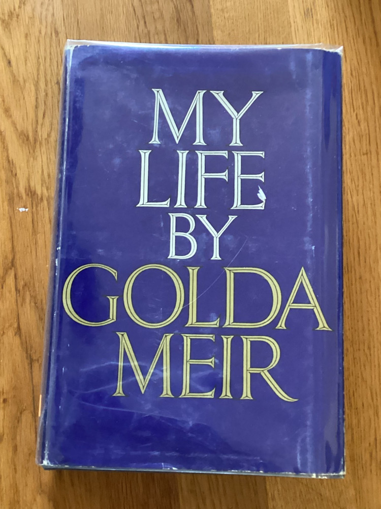 GOLDA MEIR AUTOGRAPHED CUT PAGE With 
