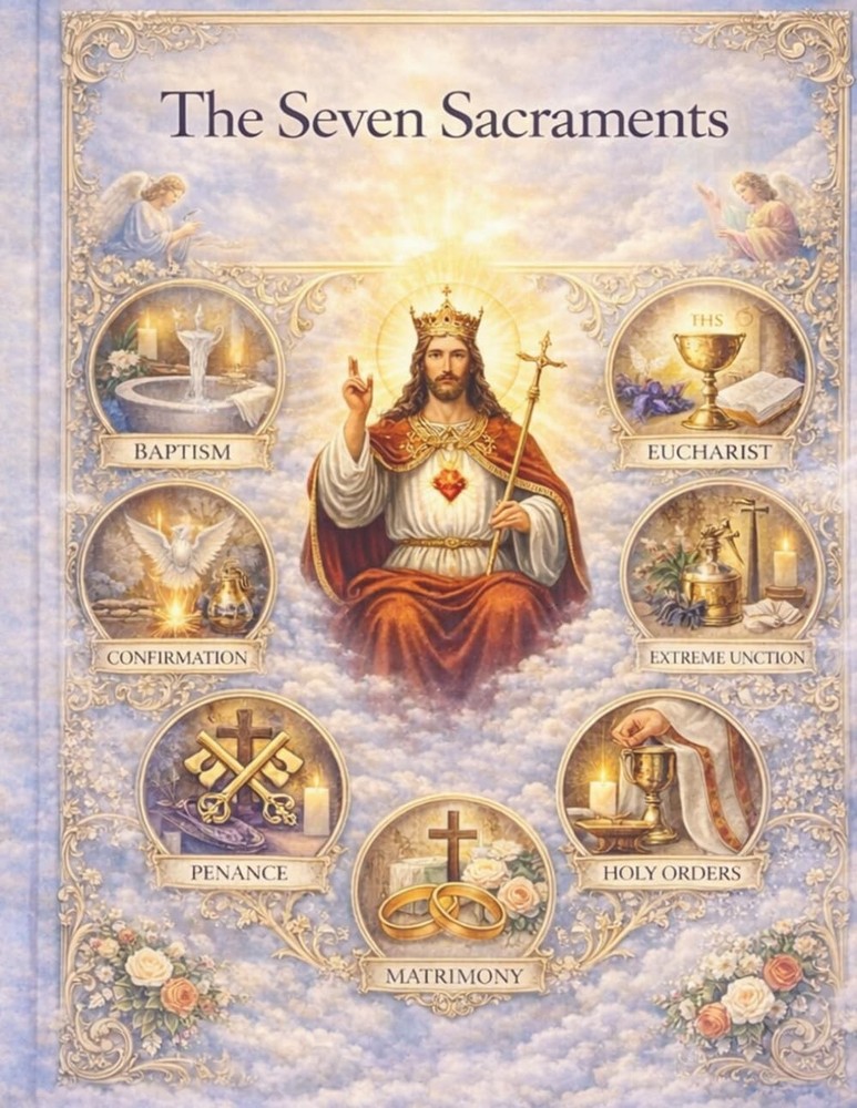 The Seven Sacraments: A Catholic Coloring Book for Children