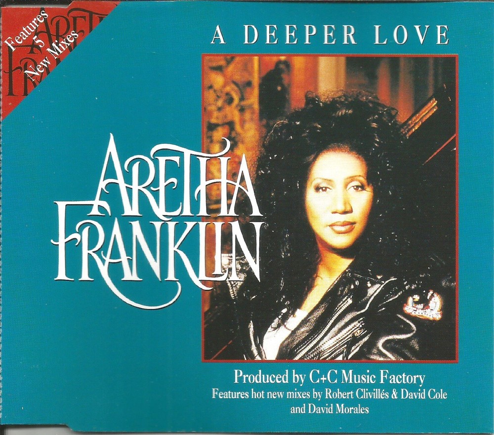 ARETHA FRANKLIN A Deeper Love 5TRX w/ 4 RARE MIXES & DEFRAMENTAL CD Single SEALD