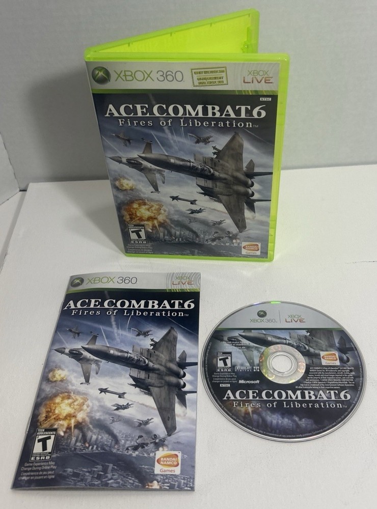 Ace Combat 6: Fires of Liberation Xbox 360 Complete CIB Tested Working-image