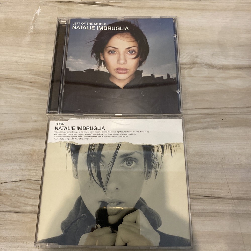 Natalie Imbruglia 2 CD LOT- Left of the Middle & Torn UK 🇬🇧 IMPORT Single VG++