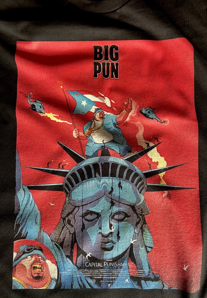 Retro Big Pun Capital Punishment Shirt Short Sleeve Black Unisex S-5XL