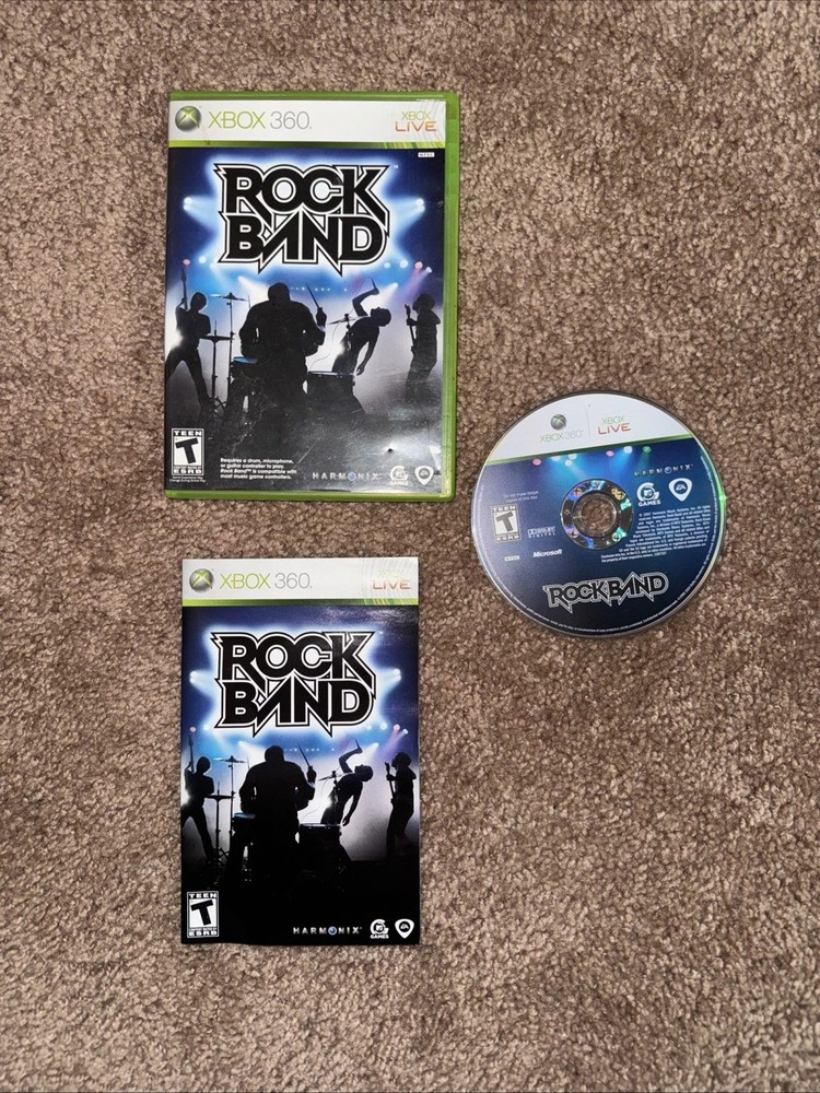 Rock Band Microsoft Xbox 360 CIB Complete Tested Free Shipping