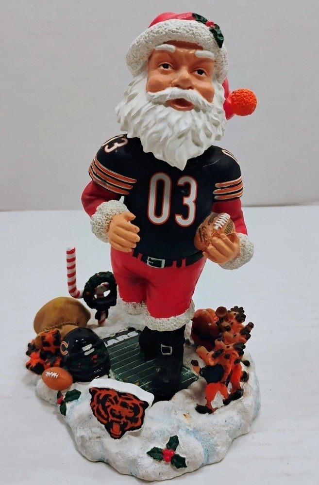 Chicago Bears NFL Legends Santa Bobblehead Holiday Gift