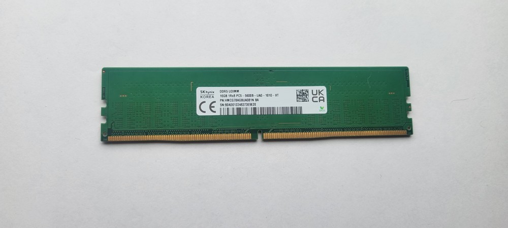 16GB SK Hynix 1Rx8 5600B DDR5 RAM Desktop Memory HMCG78AGBUA081N