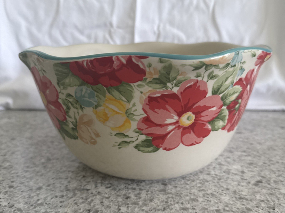 Pioneer Woman~Vintage Floral~Large Stoneware 10 1/2