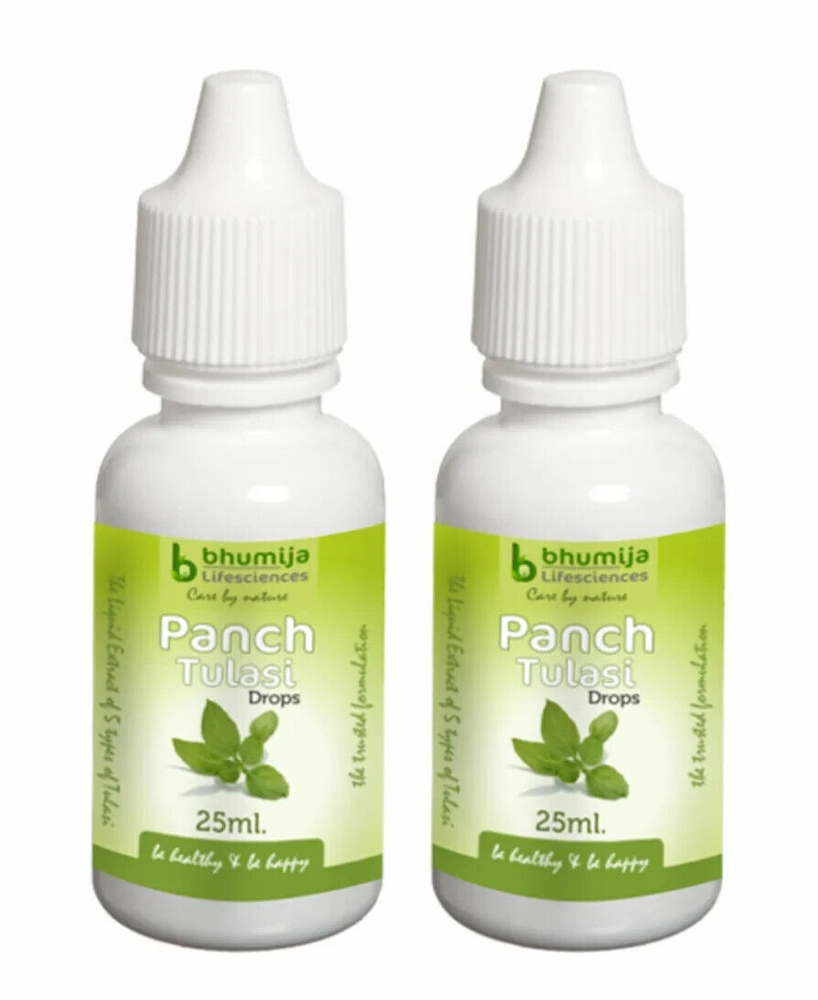 Panch Tulsi drops immunity booster natural 25 ml - 5 types of pure tulsi