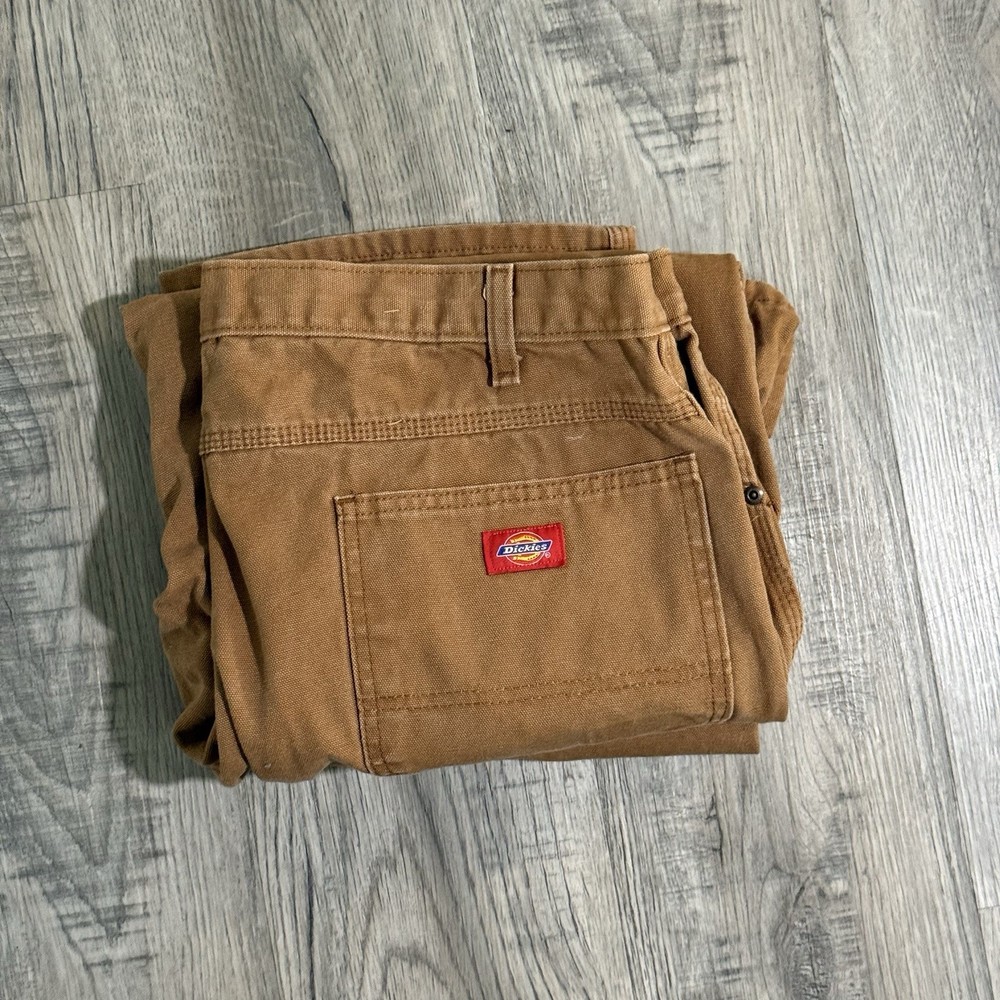 Dickies Carpenter Pants Mens Brown Duck Canvas Workwear Utility Work Pants
