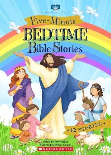 Five-Minute Bedtime Bible Stories - Board book, by Parker Amy - Very Good