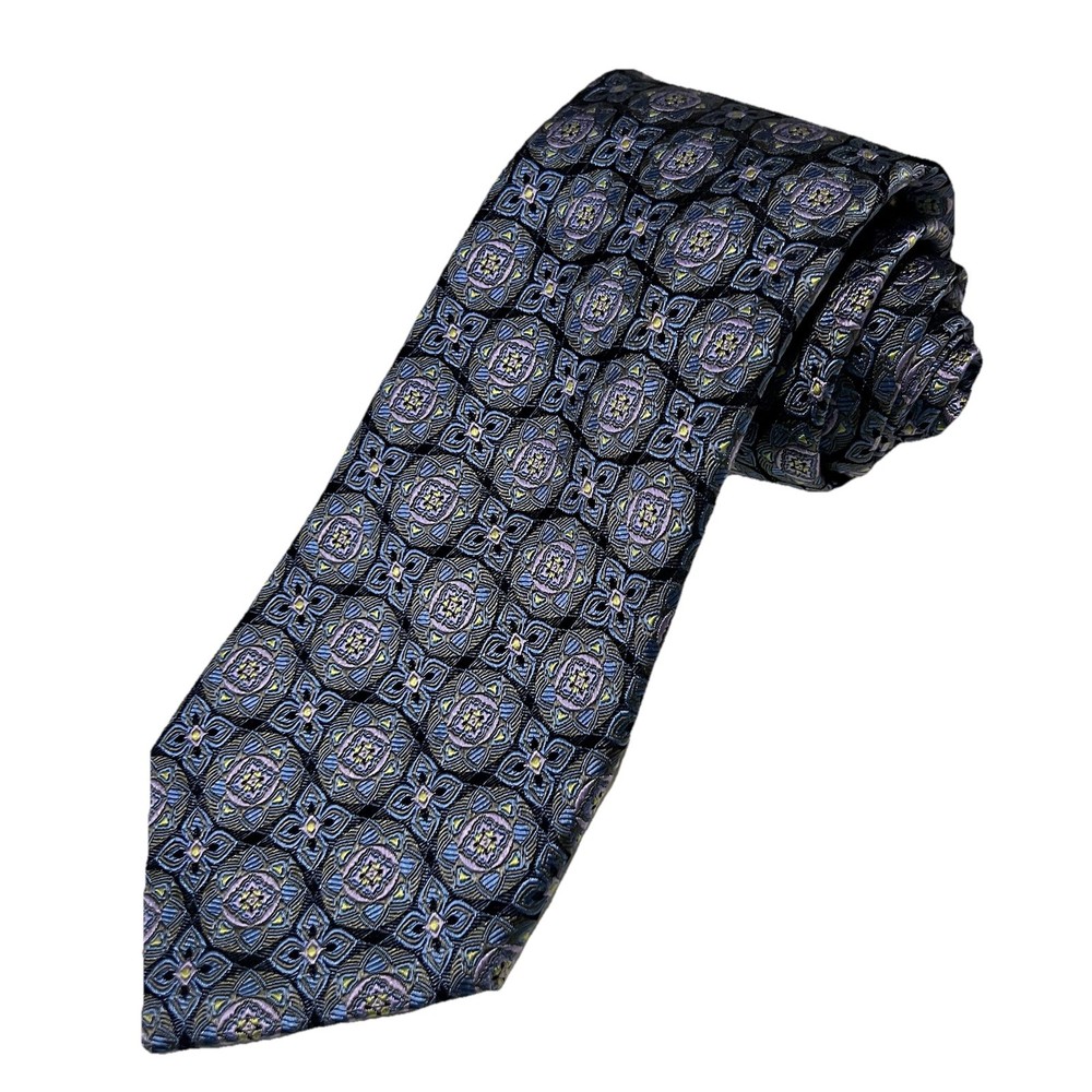 Robert Talbott Best Of Class Tie Nordstrom Blue Purple Silk Geometric Medallion