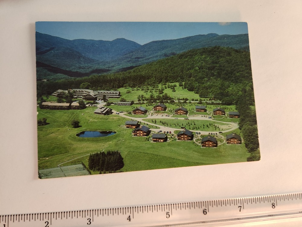 Guest House Vermont Stowe NOS Vtg Postcard Unposted Trapp Family Lodge Aerial