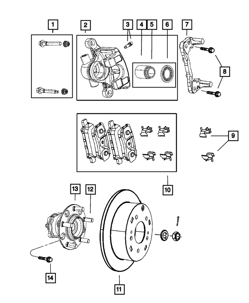 Genuine Mopar Disc Brake Caliper Assembly Remanufactured Right R5191268AB