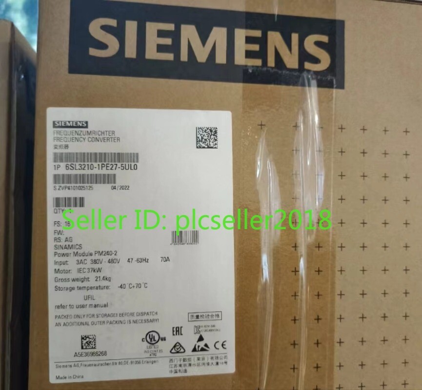 1 PC NEW Siemens Frequency Converter 6SL3210-1PE27-5UL0 UPS or FedEx