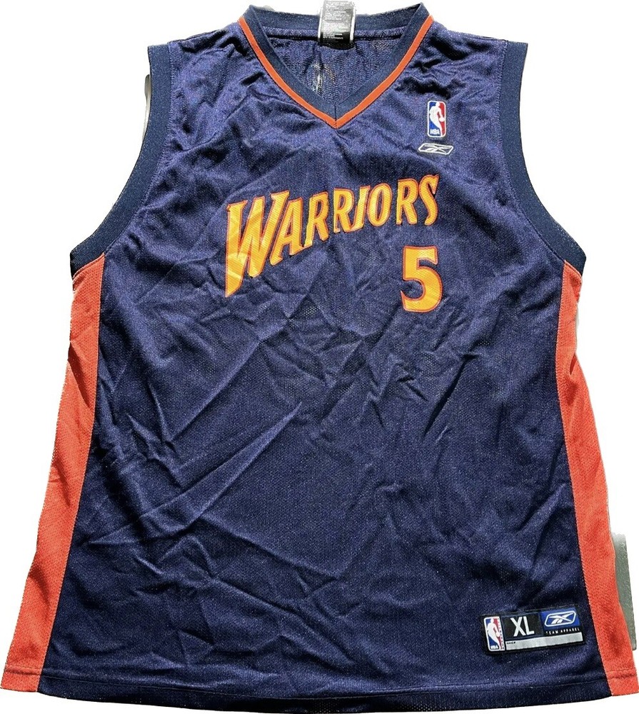 Vintage Golden State Warriors Reebok Jersey Baron Davis Youth XL/Fits Men Sm/Med