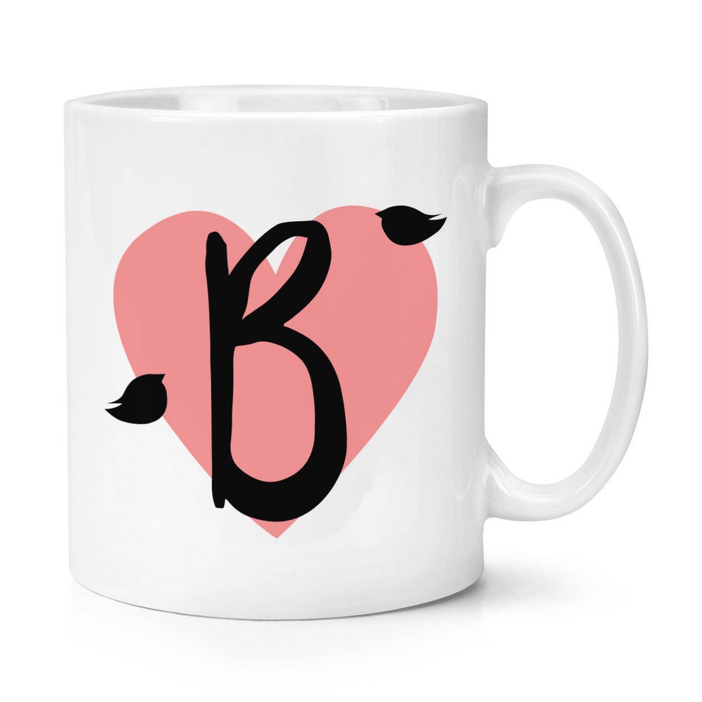 Letter B Heart Alphabet Cup Coffee Mug Coffee Cup Mug Cup