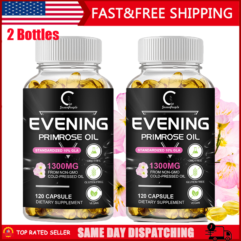 Evening Primrose Oil Capsules 1300MG with GLA -Anti-Aging,Whitening 240 Softgels