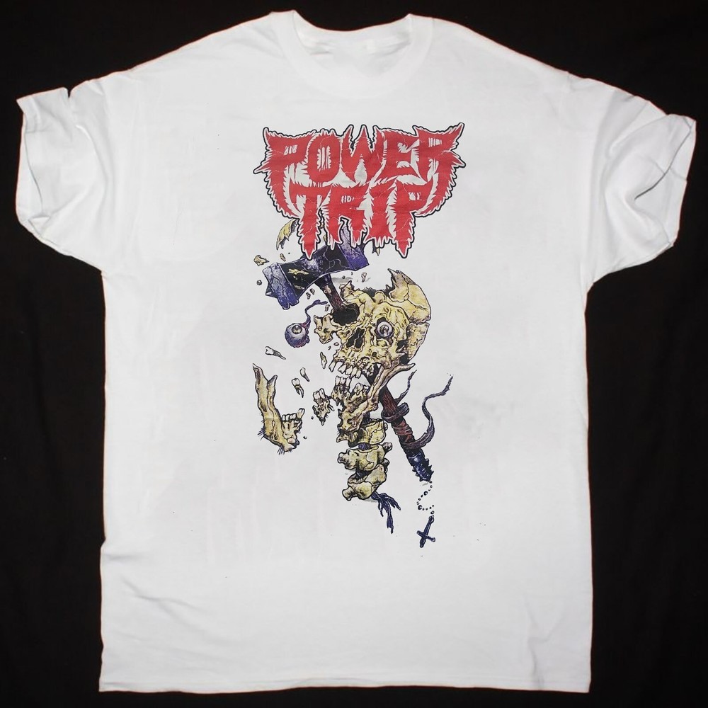 Power Trip Band Concert  White T-Shirt Cotton Gift For Fan BL439