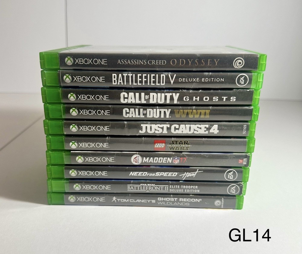 10 Game Lot For Microsoft Xbox One - All In Original Cases - COD Just Cause NFS