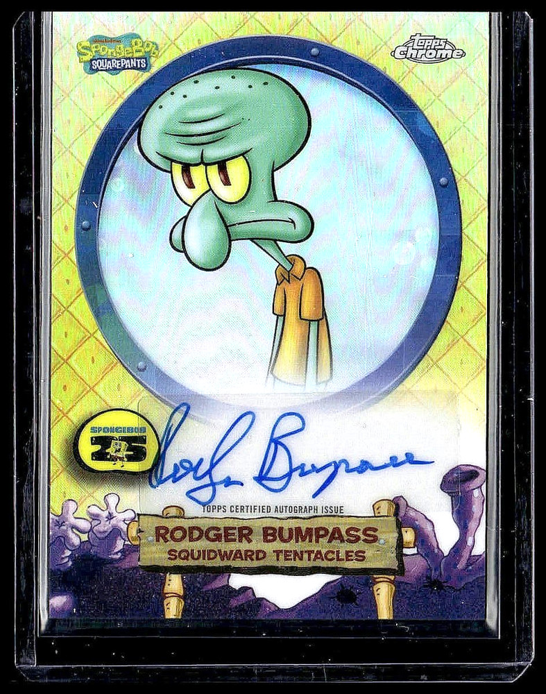 2025 Topps Chrome Spongebob Rodger Bumpass Squidward Tentacles Auto SA-ST