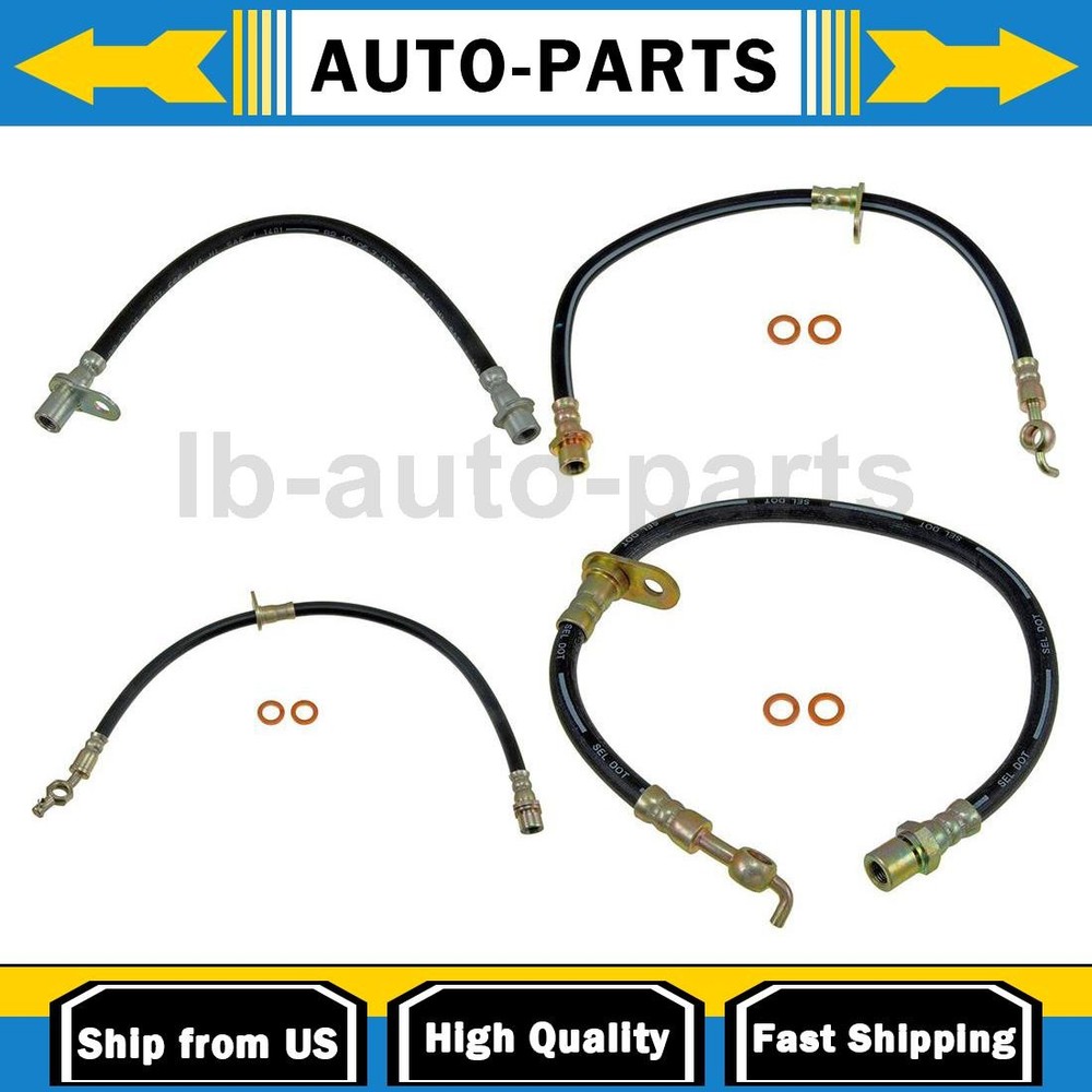 For Toyota Camry 1992-1996 Dorman First Stop 4x Front Rear Kit Brake Hose Line