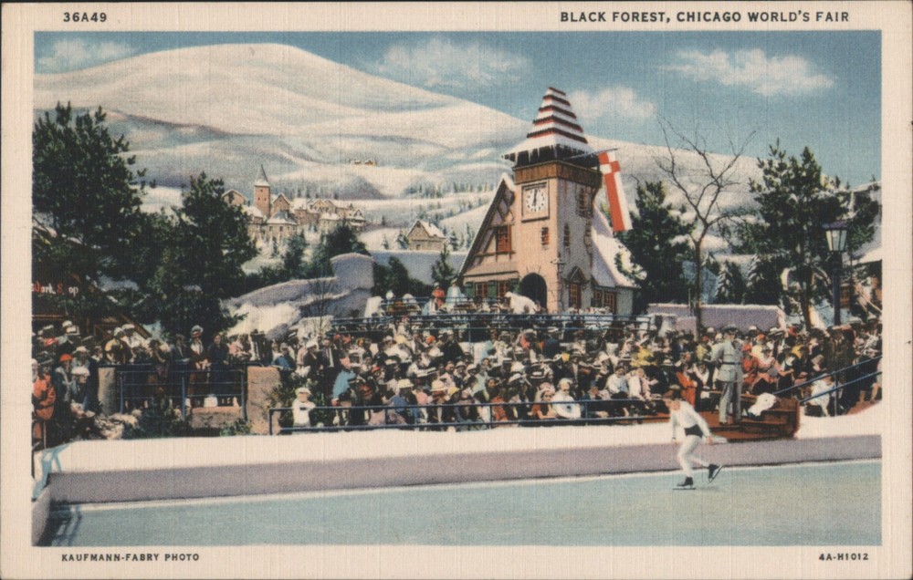 Kaufmann-Fabry Chicago, Illinois IL Black Forest, Chicago World's Fair Teich
