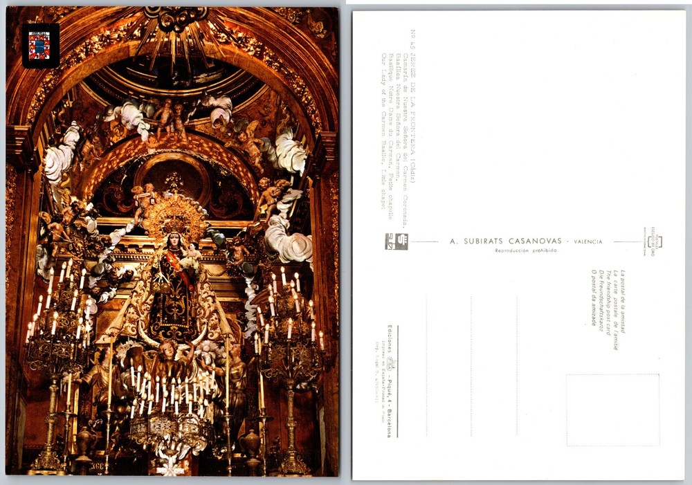 Continental Altar of La Catedral Palma Postcard