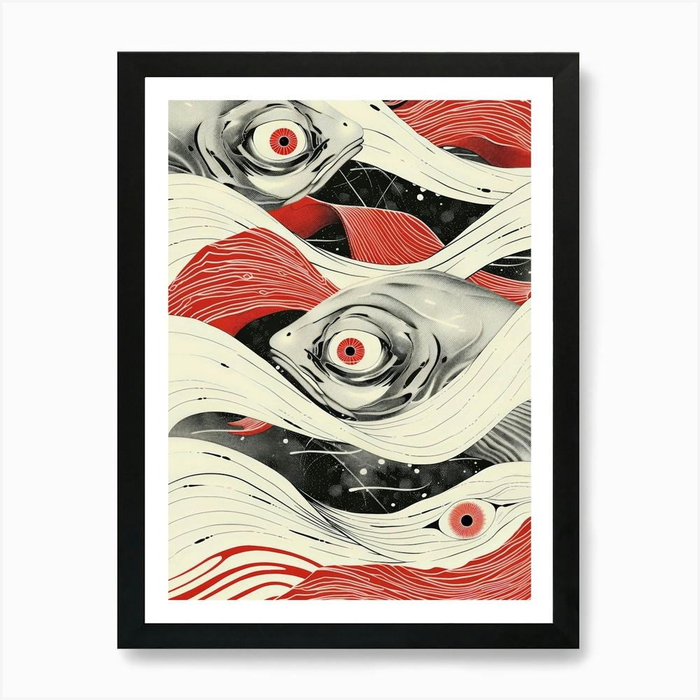 'Fish' Art Print Framed Wall Art Poster Canvas Print Picture