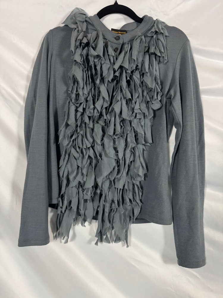 Vintage Vivienne Westwood Deconstructed Fringe Front Jacket - Made in Italy
