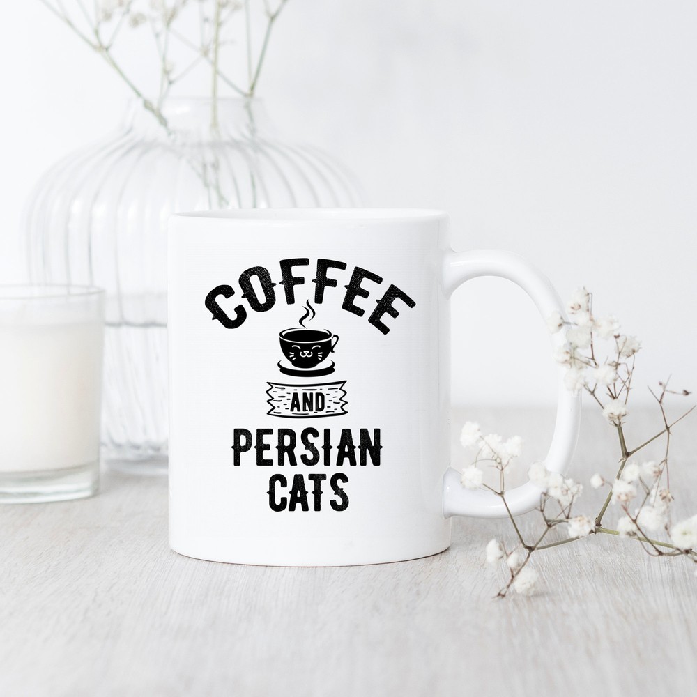 Coffee And Persian Cats Mug Persian Cat Mug Persian Cat Gift Persian Cat Lover