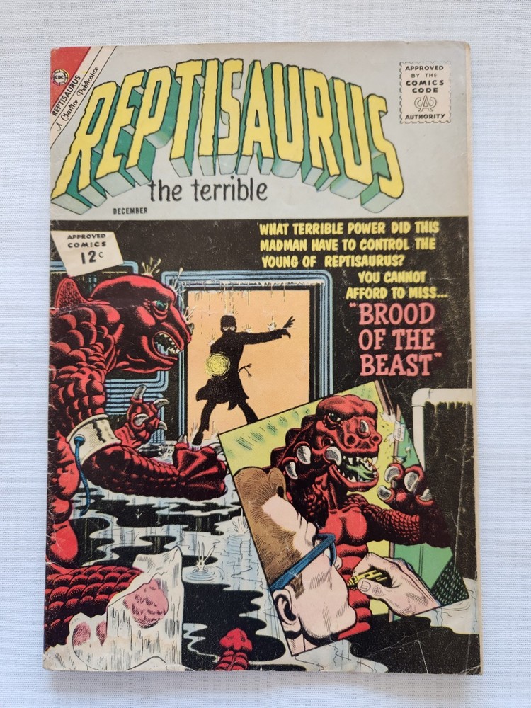 Reptisaurus the Terrible (Charlton Comics) 12¢ Silver Age Monster Comic