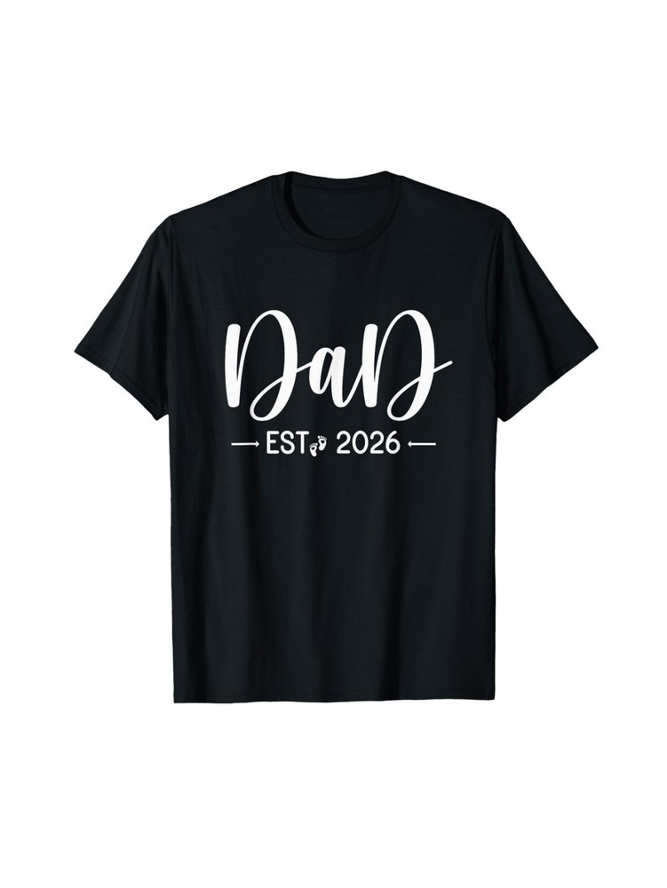 Dad Est 2026 New Dads and Moms Matching Father To Be 2026 T-Shirt