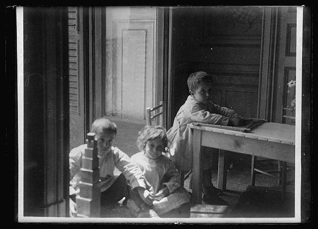 Photo:Naples Italy 1918 Refugee Children Kindergarten ARC