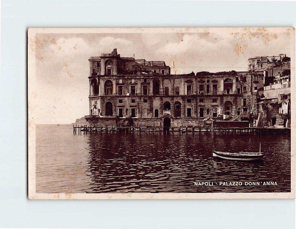 Postcard Palazzo Donn'Anna Naples Italy