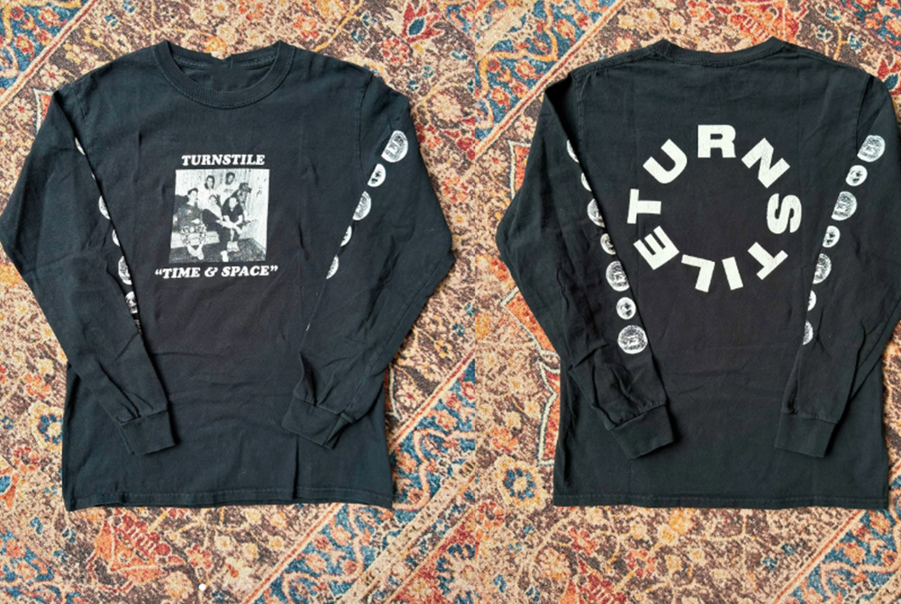 Turnstile Band Collection Full size S to 5XL Black Long Sleeve QA1592