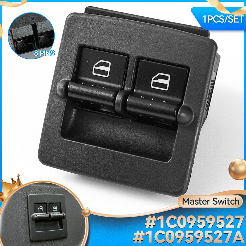 Front Master Power Window Switch 1C0959527 1C0959527A For VW Beetle 1998-2010 US