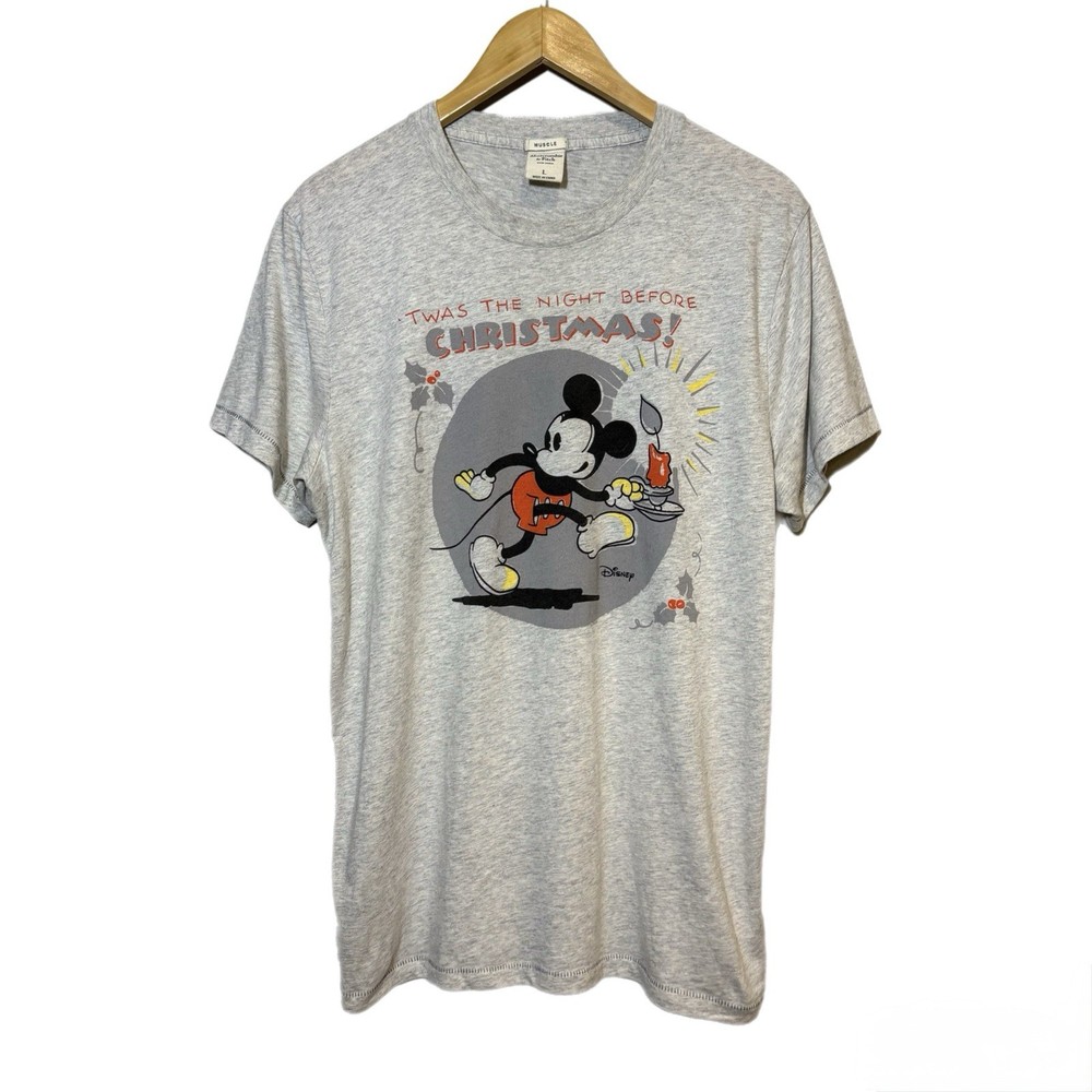 Abercrombie & Fitch Muscle Men’s Walt Disney World Mickey Mouse Gray T-Shirt L