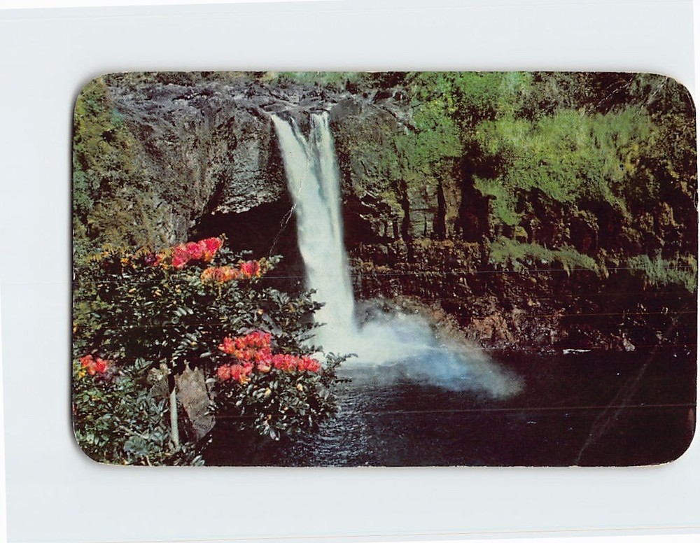 Postcard Rainbow Falls Wailuku River Hilo Hawaii USA