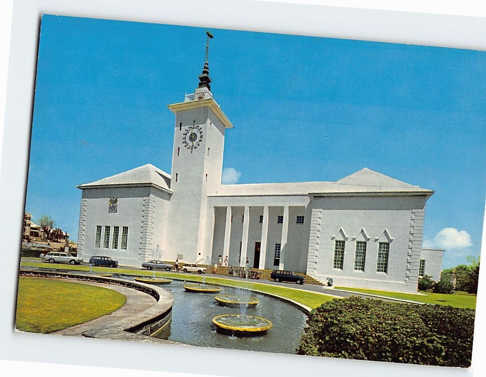 Postcard City Hall Bermuda British Overseas Territory