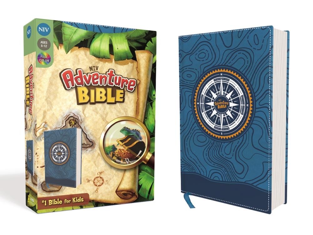 NIV, Adventure Bible, Leathersoft, Blue, Full Color by Dr. Lawrence O. Richards